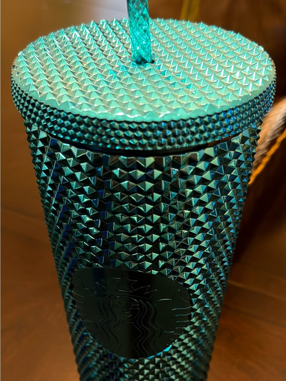Starbucks Teal Studded Reusable Tumbler — Starbucks Branded Logo Design